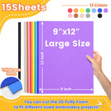 New brothread Tearaway Embroidery Stabilizer Backing for Caps and Hats - 4" x 8" 125 Sheets+15PCS Embroidery Puffy Foam 9″x12″ Large Size 3MM Creating 3D Embroidery Effect for Caps, Garments, Jackets New brothread