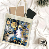 yzARTche Diamond Art Painting Handbag, DIY Diamond Art Handmade Tote Bag Shoulder Bag with Replaceable Pattern-07-Cat yzARTche