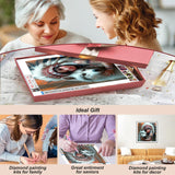 FHBUBPUP 5D Wolf Diamond Painting Kits for Adults, Indian Diamond Art Kits for Beginners - DIY Full Drill Round Animal Diamond Dot Gem Art, Craft Gift Suitable for Home Wall Decoration 12×12Inch FHBUBPUP