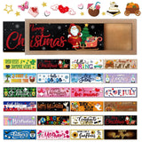 Barydat Interchangeable Season Sign Interchangeable Welcome Wood Sign for Table Decorative Seasonal Sign Decor with a Wooden Frame Wreaths for Fall Thanksgiving Halloween Autumn Decor Barydat