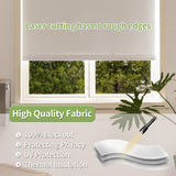 Pesalco 100% Blackout Cordless Roller Shades for Indoor Windows with Valance, Thermal Insulation & UV Protection, White 29" W x 72" H Pesalco