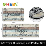 HEBE Anti Fatigue Kitchen Mat Set of 2 Non Slip Cushioned Kitchen Mats for Floor Waterproof Farmhouse Kitchen Rugs and Mats Set Comfort Standing Desk Mat Carpet for Sink,Office,Laundry HEBE