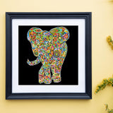 DIAMOND DOTZ Kaleidoscope Walk Elephant Diamond Painting Kits for Adults - Diamond Art Kits a Relaxing Creative Craft Kit with Dotz Gems 15.7" x15.7 DIAMOND DOTZ