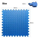 Home Gym Mat, Puzzle Exercise Mat, EVA Interlocking Foam Floor Tiles for Home Workout Equipment and Kids' Play Areas - Black, 24 in x 24 in x ½ in - 32 Tiles (Black, 32 Pack, 128 SQ FT) Nazhura