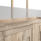 BESTAR Pur Murphy, Space-Saving Wall Bed for Multipurpose Guest Room or Home Office, Full, Rustic Brown Bestar