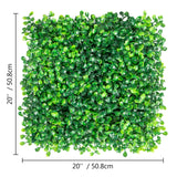 VEVOR 24PCS 20"x20" Artificial Boxwood Panels,Boxwood Hedge Wall Panels,Artificial Grass Backdrop Wall 1.6", Privacy Hedge Screen UV Protected for Outdoor Indoor Garden Fence Backyard VEVOR