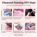 Yezavesu Book Diamond Art Kits for Adults, Book Flower Diamond Painting Kit for Beginners, 5D DIY Round Full Drill Painting with Gem Art Craft Kits for Home Wall Decor 14x14 Inch Yezavesu