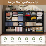 HAUOMS Modern 8 Drawer Dresser, Black Chest of Drawers for Bedroom,Closet Dressers with Drawers for Living Room, Entryway, Hallway HAUOMS