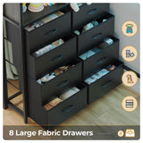 ADORNEVE Twin Size Loft Bed with Desk and 8 Storage Drawers, Metal Loft Bed Twin with LED Lights & Charging Sation, Storage Shelves, 13.1" H Safety Guard & Ladder, No Box Spring Needed, Grey ADORNEVE