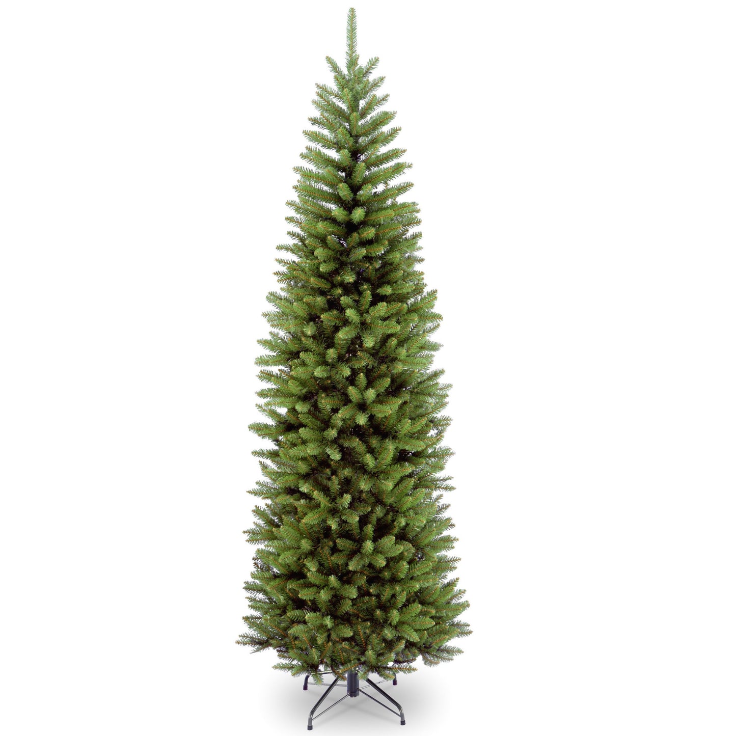 National Tree Company Artificial Slim Christmas Tree, Green, Kingswood Fir, Includes Stand, 7.5 Feet