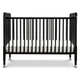 DaVinci Jenny Lind 3-in-1 Convertible Crib in Ebony, Removable Wheels, Greenguard Gold Certified DaVinci