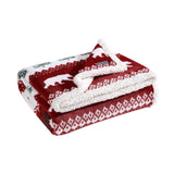 Eddie Bauer - Blanket, Super Soft Reversible Sherpa & Brushed Fleece Bedding, Throw Blankets for Couch, Ideal for Lounging (Grizzly Peak Red) Eddie Bauer