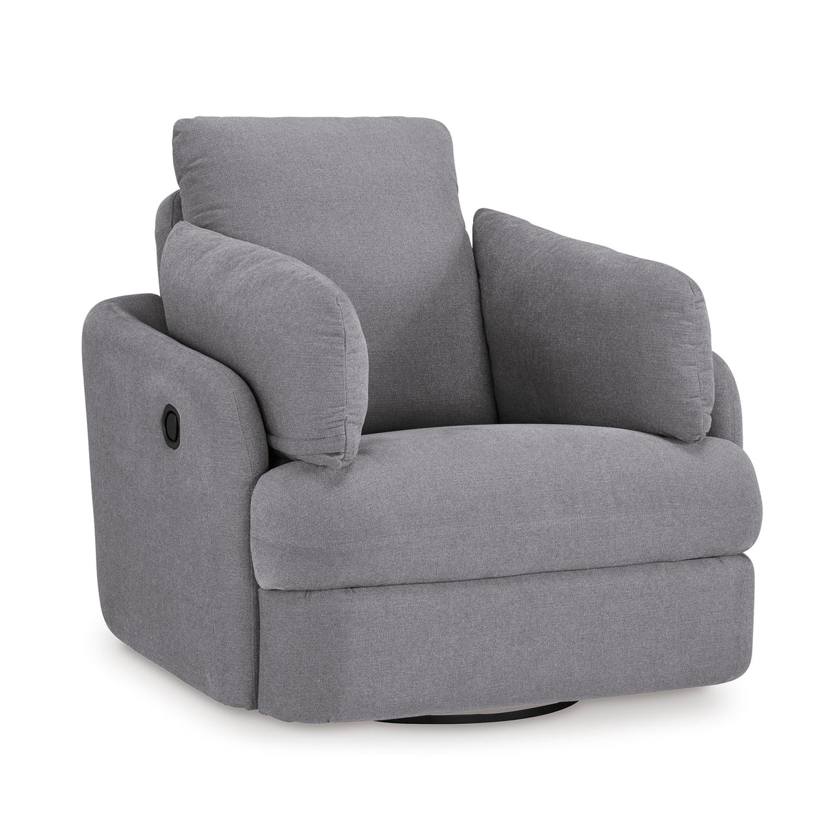 Signature Design by Ashley Modmax Contemporary Indoor Upholstered Press-Back Rocker Swivel Glider Recliner with Hidden Storages, Light Gray Signature Design by Ashley