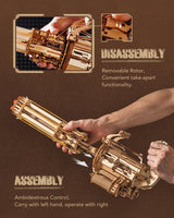 ROKR 3D Wooden Puzzles for Adults,Rotating-Barrel Machine,412 Piece 3D Puzzles,Gift for Adults and Teens ROKR