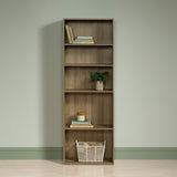 Sauder Beginnings 5-Shelf Bookcase, Bookshelf with Adjustable Storage Shelves, in Summer Oak Sauder