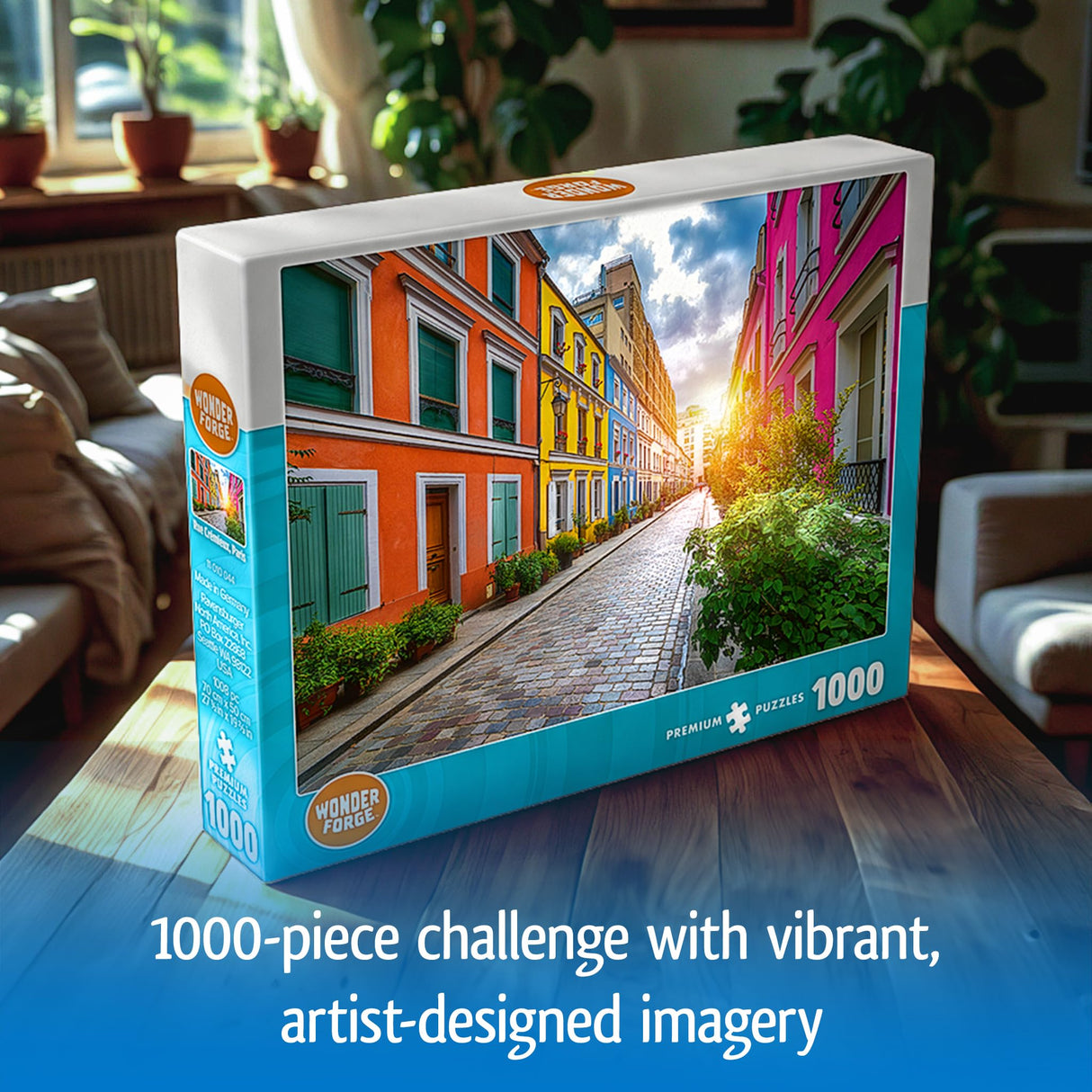 Wonder Forge Rue Cremieux Paris 1000 Piece Jigsaw Puzzle for Adults | Unique, Perfectly-Fitting Pieces | Fun, Vibrant Imagery | Amazon Exclusive Wonder Forge