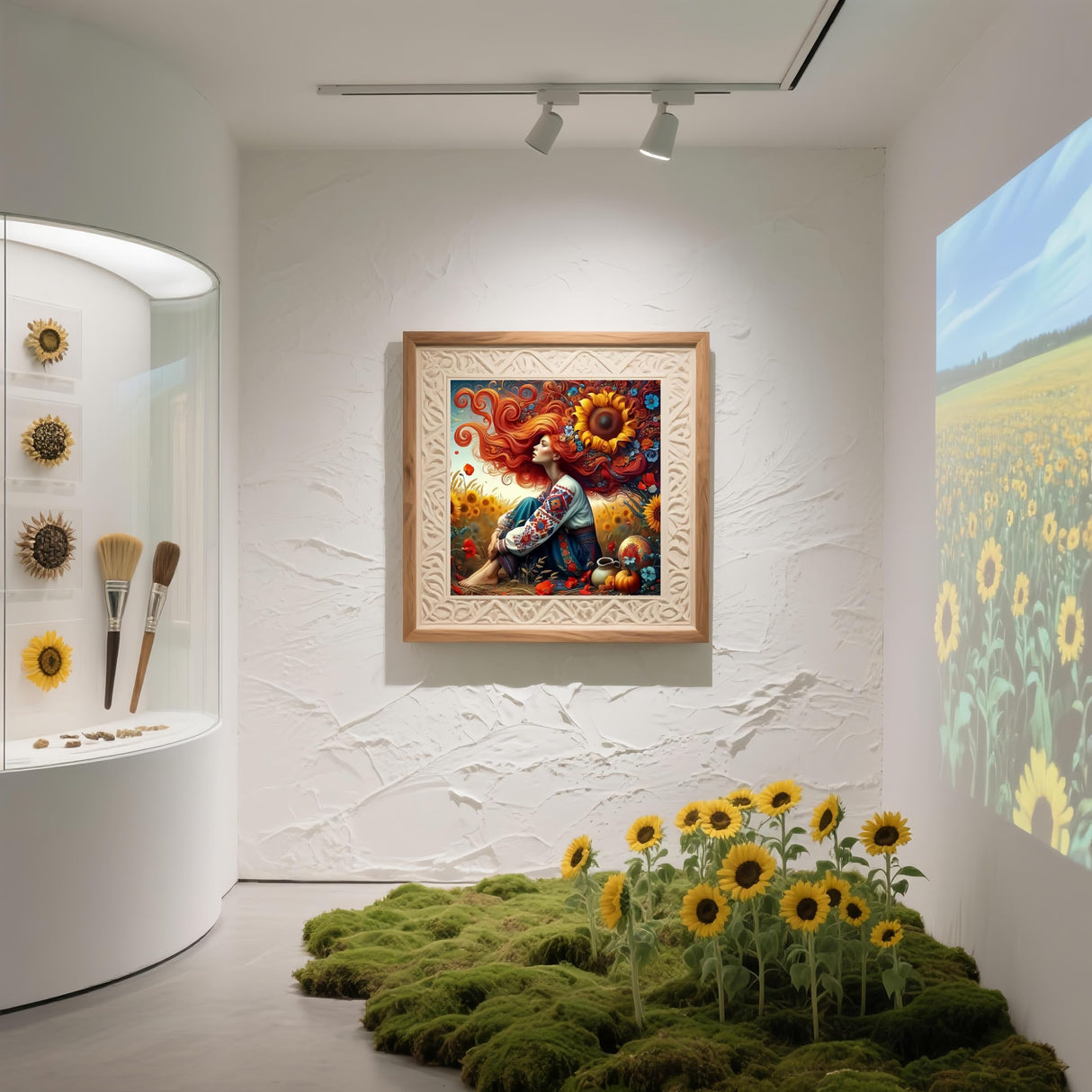 5D Fall Diamond Art Kits for Adults, Sunflower Diamond Painting for Adults Beginner, DIY Full Drill Diamond Dot Gem Painting for Home Wall Decor 13.7x13.7inch BYGFHLYW