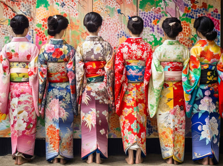 Cross & Glory - Elegant Kimono Beauties - 1000 Piece Artistic Jigsaw Puzzle for Adults | Vibrant Colors | Cultural Art | Premium Quality | Brain Exercise and Home Decor Cross & Glory