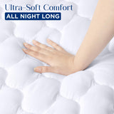 Utopia Bedding Waterproof Mattress Protector, Queen Mattress Pad, Quilted Fitted Cover Stretches up to 16 Inches Deep (White) Utopia Bedding