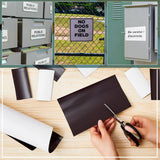 Amylove Blank White Surface Magnet Sheets Magnetic Roll Printable Flexible Magnetic Vinyl Blank Magnetic Sign Sheet Safe for Vehicles DIY Craft Projects (24 Inch X 10 Feet, 30 Mil) Amylove