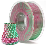 ELEGOO Silk PLA Filament 1.75mm Dual Color Green Red 1KG, 3D Printer Filament Dimensional Accuracy +/- 0.05mm, 1kg Spool(2.2lbs) 3D Printing Filament Fits for Most FDM 3D Printers ELEGOO