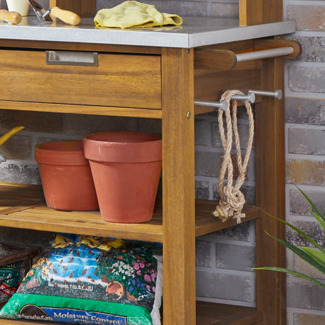 Homestyles Maho Potting Bench, Brown homestyles