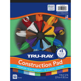 Tru-Ray Pacon 9-inch x 12-inch Construction Paper, Assorted Colors, 50 Sheets/Pack, /Pad (P1000046) Tru-Ray