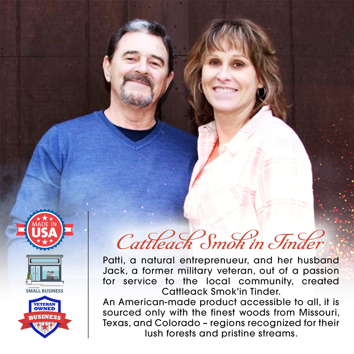 Cattleack Smok'in Tinder Logs, Cooking, Smoking, Grilling, Master BBQ - USA Smoking Wood Logs, 12" Length, Up to 3" Wide, Comes in 12"x12"x6" Box, 1/2 Cu. Ft., Secret to Smoky Perfection (Hickory) Cattleack Smok'in Tinder