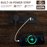 Hlivelood Farmhouse Coffee Bar Cabinet, 54" Kitchen Buffet Storage Cabinet with Drawers & Barn Doors, Sideboard Buffet Cabinet Coffee Bar for Dining Room, Living Room, Antique White Hlivelood