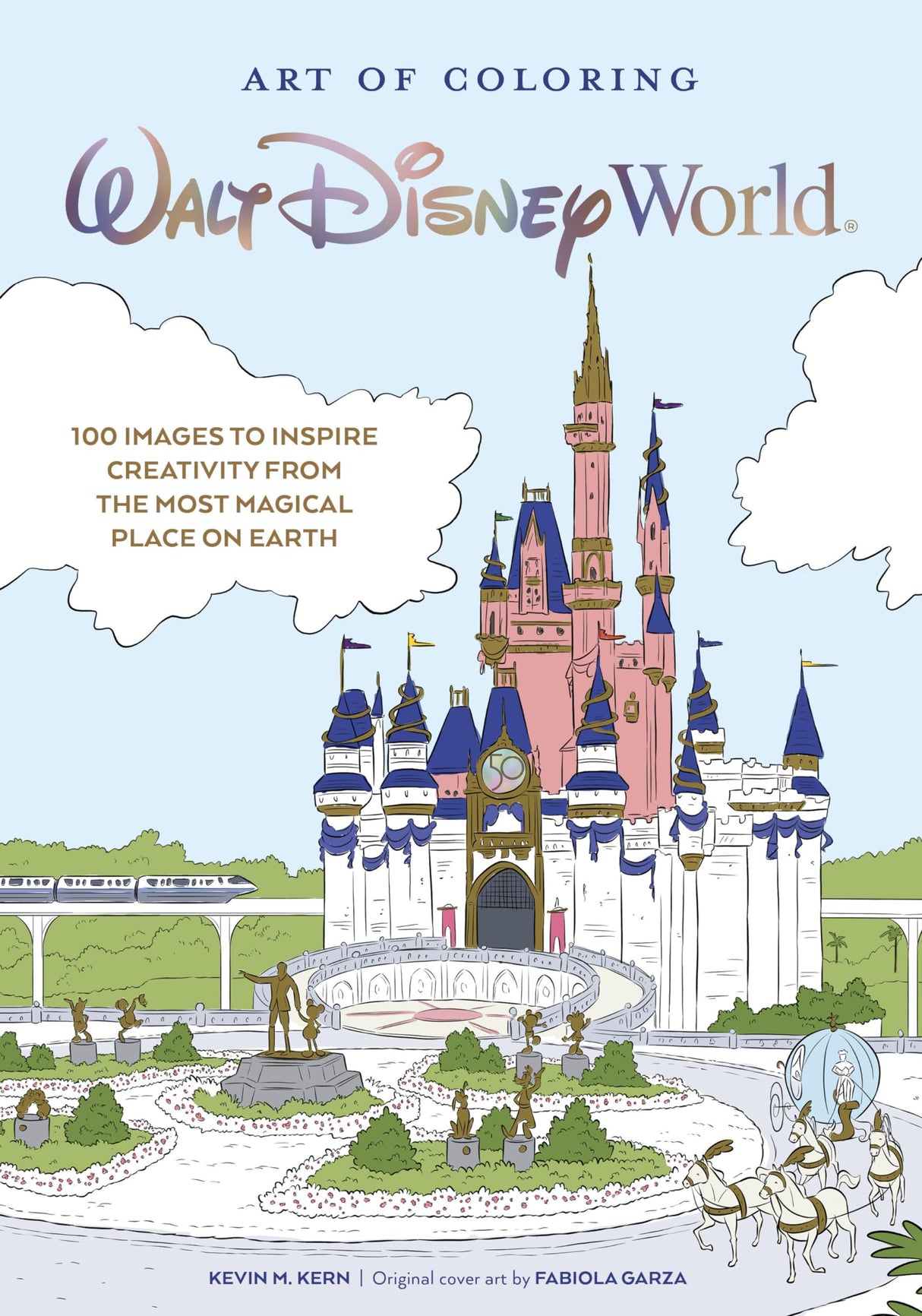 Art of Coloring: Walt Disney World: 100 Images to Inspire Creativity from The Most Magical Place on Earth WoodArtSupply