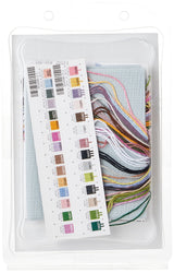 Dimensions Gold Collection Counted Cross Stitch Kit, Chickadees in Spring, 16 Count Dove Grey Aida, 5'' x 7'' Dimensions