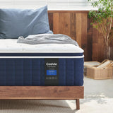 Coolvie King Size Mattress 14 Inch, Hybrid King Mattress in a Box, Medium Firm Feel, 4 Layer Premium Foam with Pocket Springs for Motion Isolation & Pressure Relieving, 100-Night Trial Coolvie