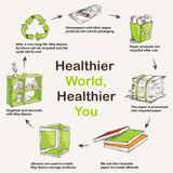 WAY BASICS Cat Litter Box Enclosure Hidden Furniture (Scratch Pad Included) Way Basics