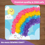 jackinthebox Poke Poke Art for Kids - Unicorns, Mermaids, Princess, Cupcakes, Mess-Free Sewing Art for Children, Toys for Girls and Boys Ages 4 5 6 7 8, Great Gift for Children, DIY Creative Activity jackinthebox