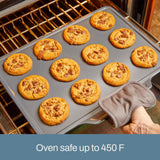 All-Clad Pro-Release Nonstick Bakeware Set 3 Piece Oven Safe 450F Half Sheet, Cookie Sheet, Muffin Pan, Cooling & Baking Rack, Round Cake Pan, Loaf Pan, Baking Pan Grey All-Clad