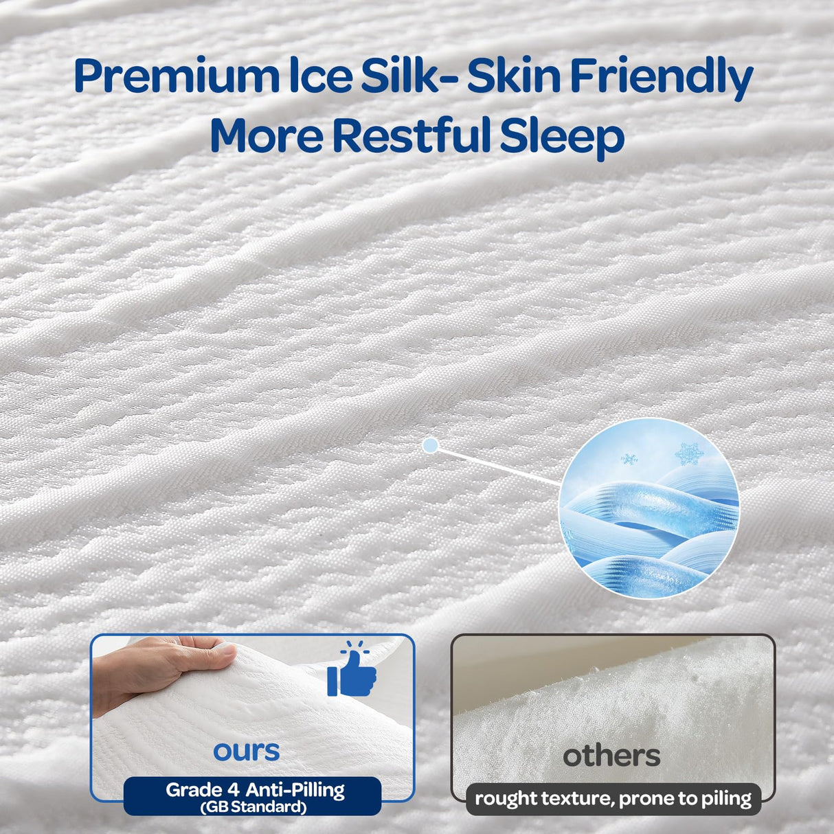 OhGeni 10 Inch Full Size Mattress, Cooling Gel Memory Foam Bed Mattresses in a Box, Cool Touch Surface, Ergonomic Support & Pressure Relief, Medium Feel, CertiPUR-US Certified Foam, Designed in USA OhGeni