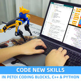 Bittle Robot Dog Kit(Construction) | Coding Smart Robot Pet, Quadruped Robot Kit for STEM & Robotics Education | Programmable Open Source, App Control IoT Robot for Engineers, Geeks, & Students Petoi