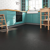 Livelynine Black Flooring 32-Pack 12x12 Inch Peel and Stick Floor Tile Waterproof Floor Tiles for Bathroom Floor Vinyl Peel and Stick Tiles Renter Friendly Floor Stickers Garage Laminate Flooring Livelynine