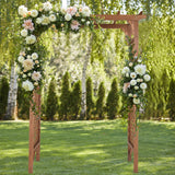 85inch Wooden Garden Arch Wedding Arch for Ceremony, Garden Arbor Trellis for Climbing Plants Vines, Easy Assembly, Outdoor Flower Arches Wedding Arbor for Bridal Party Guangshuohui