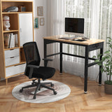 IRONMAX 48'' Adjustable Work Bench with Wheels, 1760 LBS Heavy Duty Oak Wood Table Top Workstation w/Power Strip & Foot Pad, 5 Different Height Hardwood Worktable for Workshop, Garage, Office, Home IRONMAX