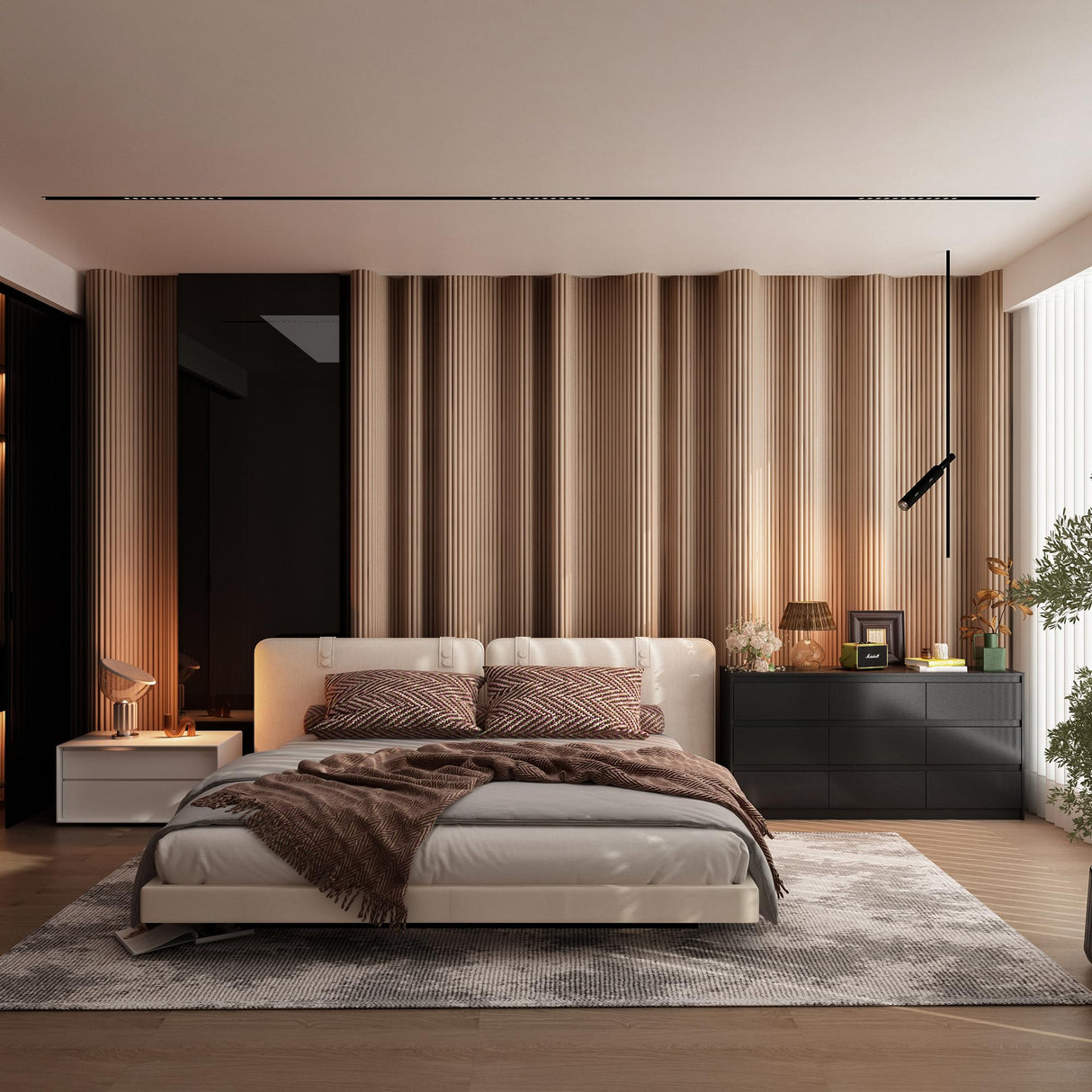 Hitow Dresser for Bedroom with 9 Deep Drawers, Large Modern Chest of Drawers Handle Free, Freestanding Black Long Dressers for Closet Living Room, Ball Bearing Slide (63" W x 15.7" D x 31.5" H) Hitow