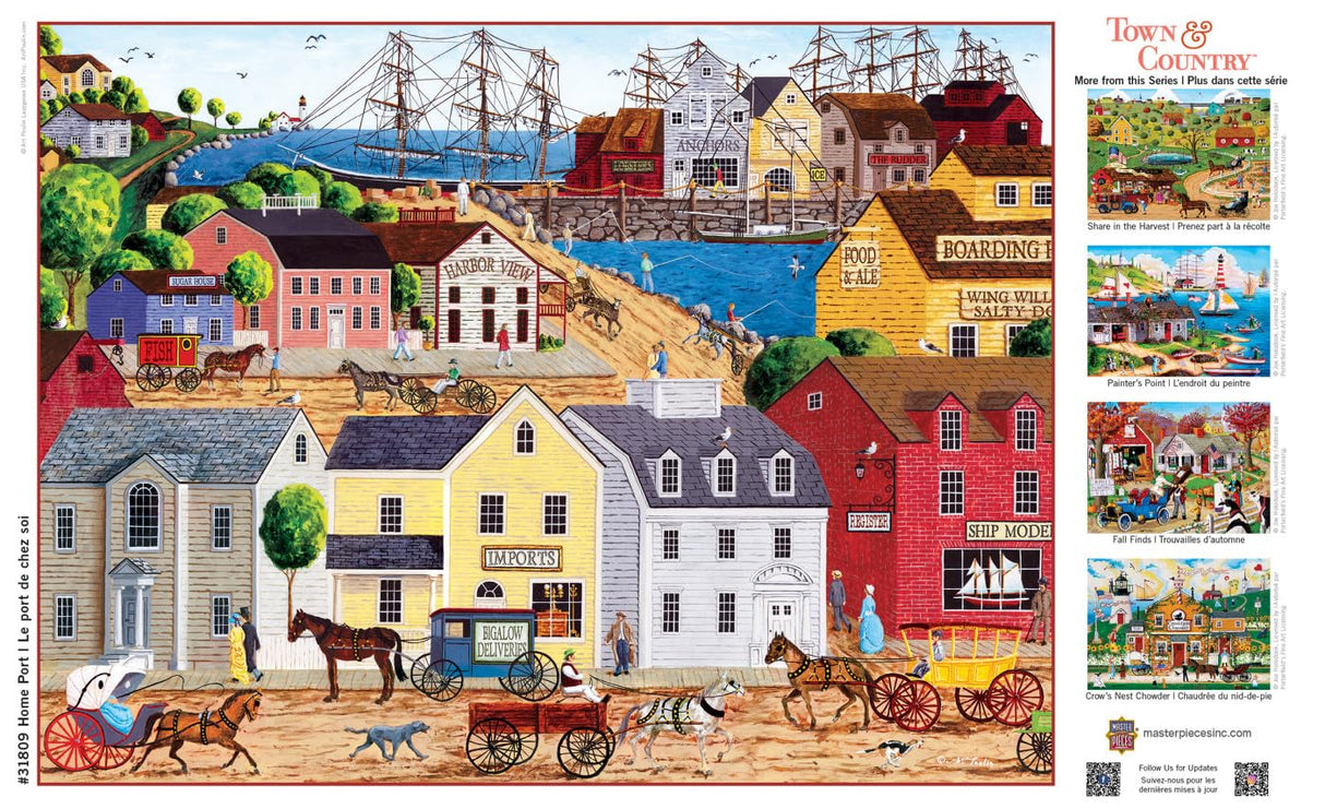 MasterPieces 300 Piece EZ Grip Jigsaw Puzzle - Home Port - 18"x24" Masterpieces