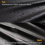 Velway Outdoor Swing Cover 3 Triple Seater Waterproof Patio Hammock Cover 87x49x70 All Weather Windproof Glider Chair Cover for Garden Furniture, Black Velway