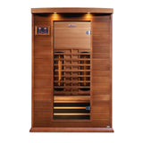 DYNAMIC SAUNAS Maxxus MX-M206-01 2-Person Full Spectrum Near Zero EMF (Under 2MG) FAR Infrared Sauna (Canadian Clear Red Cedar) Curb Side Delivery DYNAMIC SAUNAS
