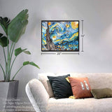 Uniquilling Quilling Kits Paper Quilling Kit for Adults Beginner, DIY Kits for Adults Paper Filigree Painting Kits, Modern Wall Art for Living Room, 16 * 20in Starry Night- Basic Uniquilling