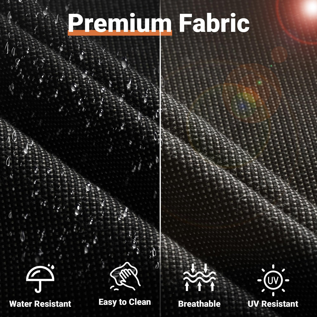 ovios 10 Piece Patio Furniture Set with Fire Pit Table,Outdoor Rattan Wicker Coversation Set with Swivel Rocking Chairs, Sectional Chairs for Outside Porch Balcony Backyard Pool,Black ovios