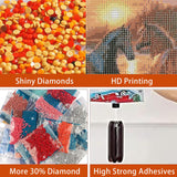 Diamond Art Kits for Adults Clearance: Horse Diamond Art Painting Full Round Drill DIY 5D Painting - 11.8x11.8 Inch Premium Canvas - Complete Set with Tools & Tray - Relaxing Craft Gift for Beginners AILJKOMG