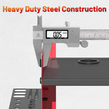 CFMASTER Power Tool Organizer Wall Mount wtih Charging Station,4 Drill Holder Wall Mount with 8 Outlet Power Strip,3 Layers Heavy Duty Tool Rack with Hooks,Screwdriver Organizer in Workbench,Garage CFMASTER