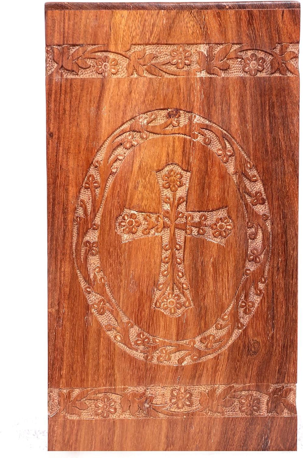 KHIZAR HANDICRAFT Handcrafted Urn Box For Human Ashes Wood Tree Urn Personalized Wooden Urn Handmade Unique Design Urn BY SUNRISE WOOD STORE (Medium (9x5.5 Inches)) KHIZAR HANDICRAFT