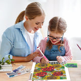 SENQAO Sunflower Diamond Art Kits for Adults Beginner Ladybug 5D DIY Diamond Art Craft Paint with Full Round Drill Embroidery Pictures Arts Paint by Number Kits for Home Wall Decor 11.8x15.7in SENQAO